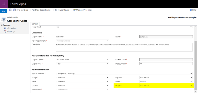 Dynamics 365 CRM [Dataverse] – How to cancel the merge cascade for a ...